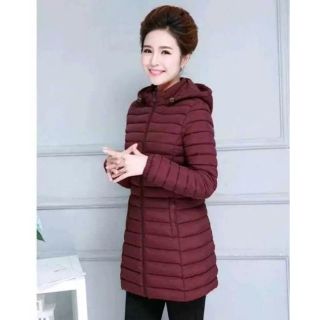 [ Thời Trang Trung Niên ] Áo Khoác Phao Nữ Chiết eo Dáng Dài Trung Niên Tôn Dáng Cho Mẹ - Hàng Quảng Châu Cao Cấp