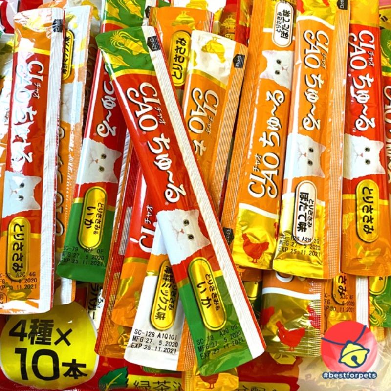 Súp thưởng Ciao Churu cho mèo dạng kem 14g