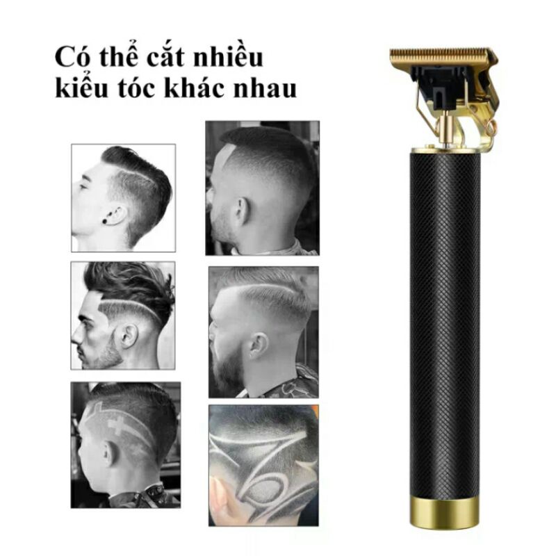 TÔNG ĐƠ CẮT TÓC KHẮC HÌNH NGHỆ THUẬT KHÔNG DÂY VINTAGE T9