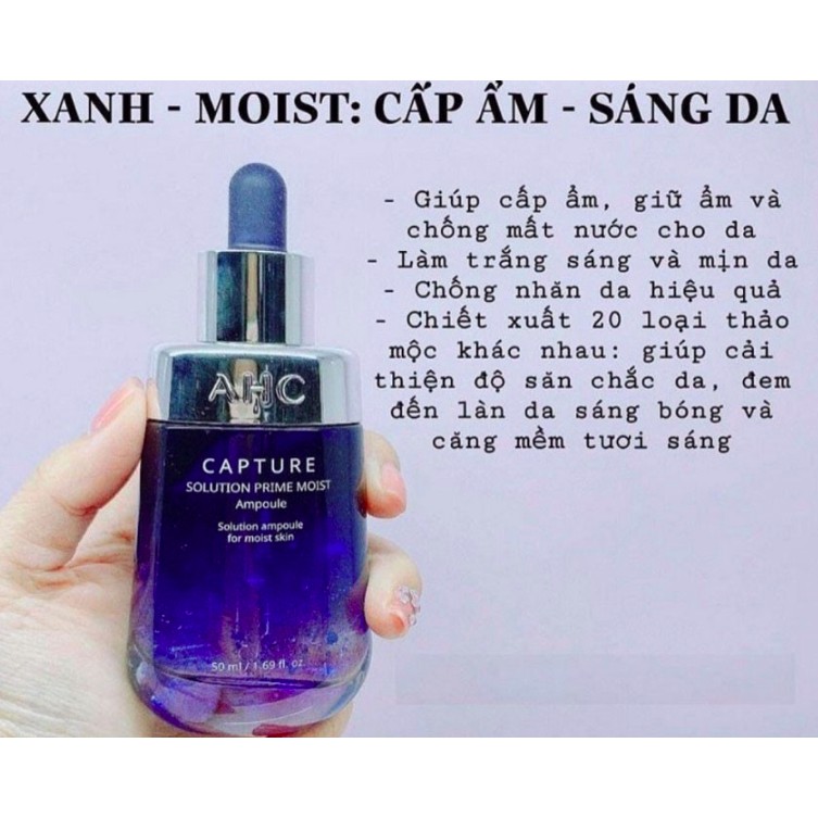 MBC Tinh chất dưỡng da AHC Capture Solution Prime Ampoule các loại: dưỡng trắng, dưỡng ẩm, làm dịu da và chống lão hóa