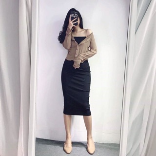 Váy 2 dây sợi bún sexy (kèm ảnh thật)