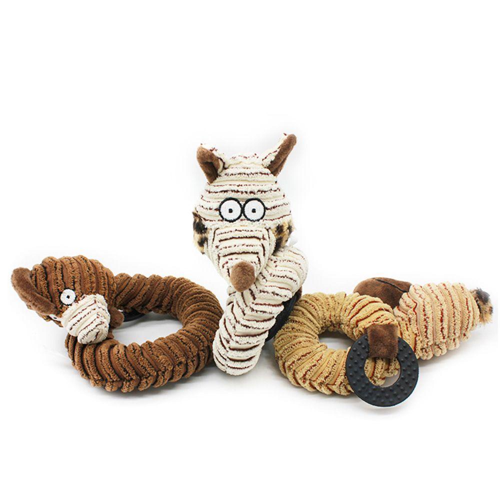 Đồ Chơi Nhai Gặm Hình Ngựa Vằn / Cáo Có Tiếng Kêu Tương Tác Cho Thú Cưng