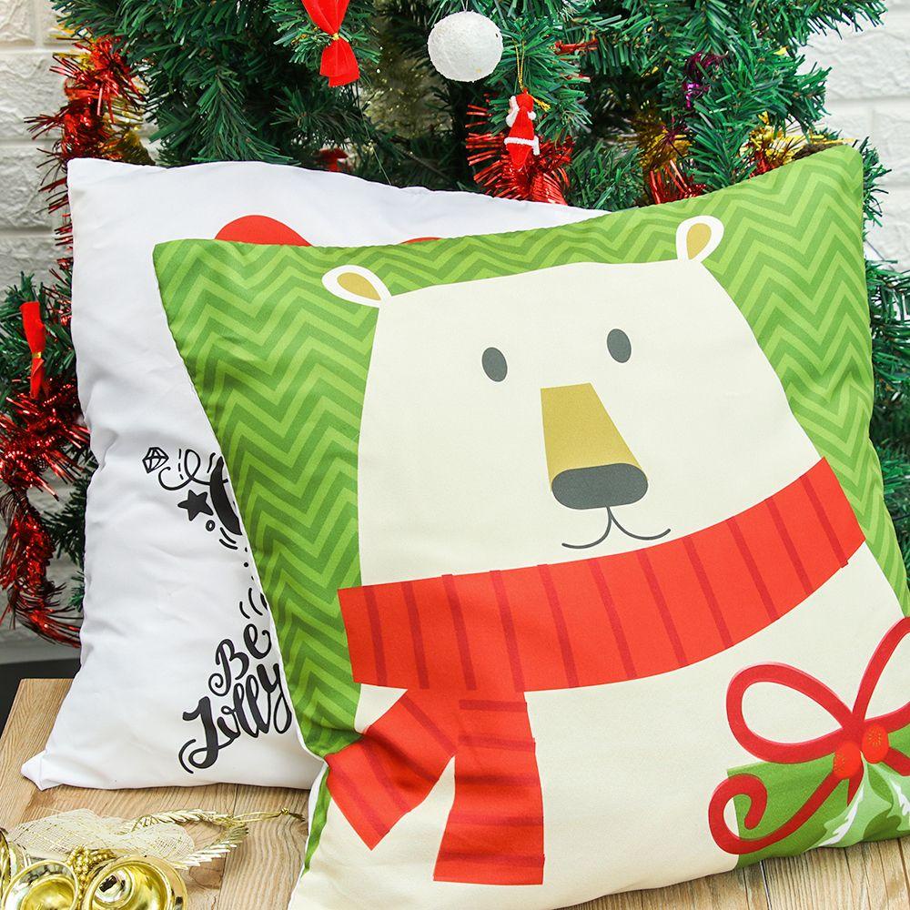YOLA Vỏ Gối In Chữ Merry Christmas