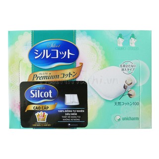 Bông trang điểm Silcot hộp 66 miếng hàng Nhật chính hãng