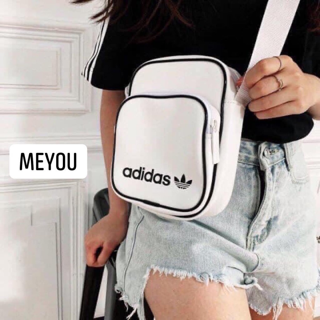 Túi đeo chéo vải bo dây đeo loại nhỏ🔥 FREESHIP 🔥 Túi đeo chéo adidas dáng vuông phong cách