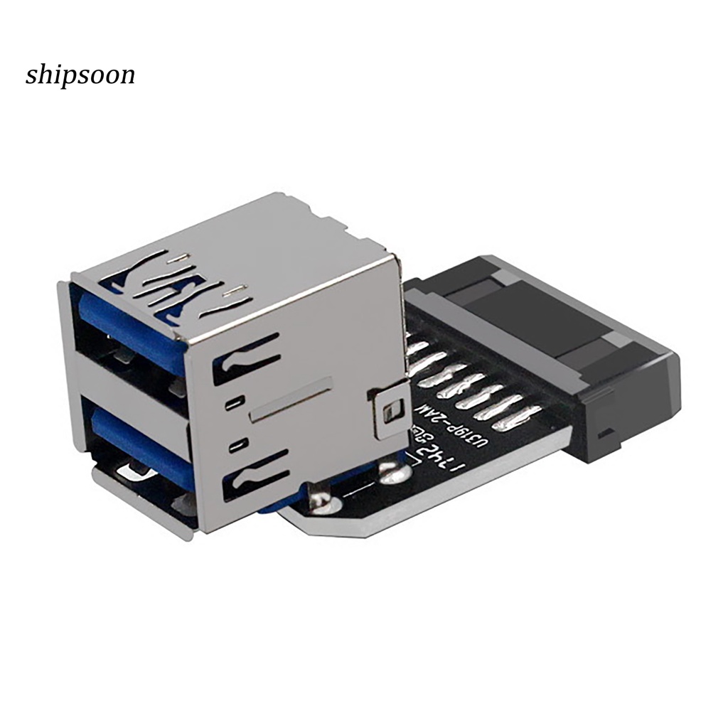 Bo Mạch Chủ Chuyển Đổi USB3.0 19 / 20 Pin Sang Usb 3.0 Kép Cho Máy Tính Để Bàn