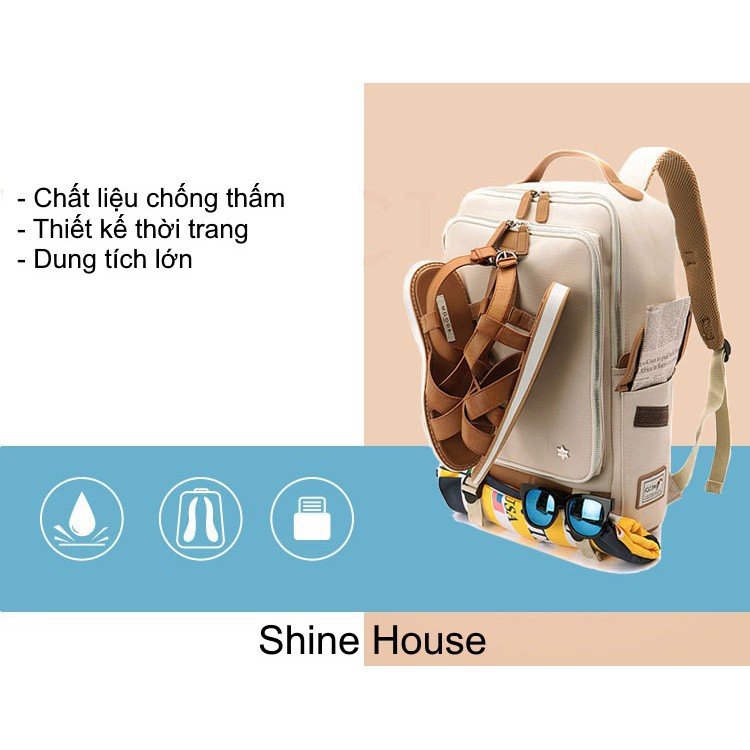 Balo Dã Ngoại 🥇Freeship🥇 Balo Laptop Thời Trang Nam Phong Cách Hàn Quốc - Shine House (Kèm Hình Thật)