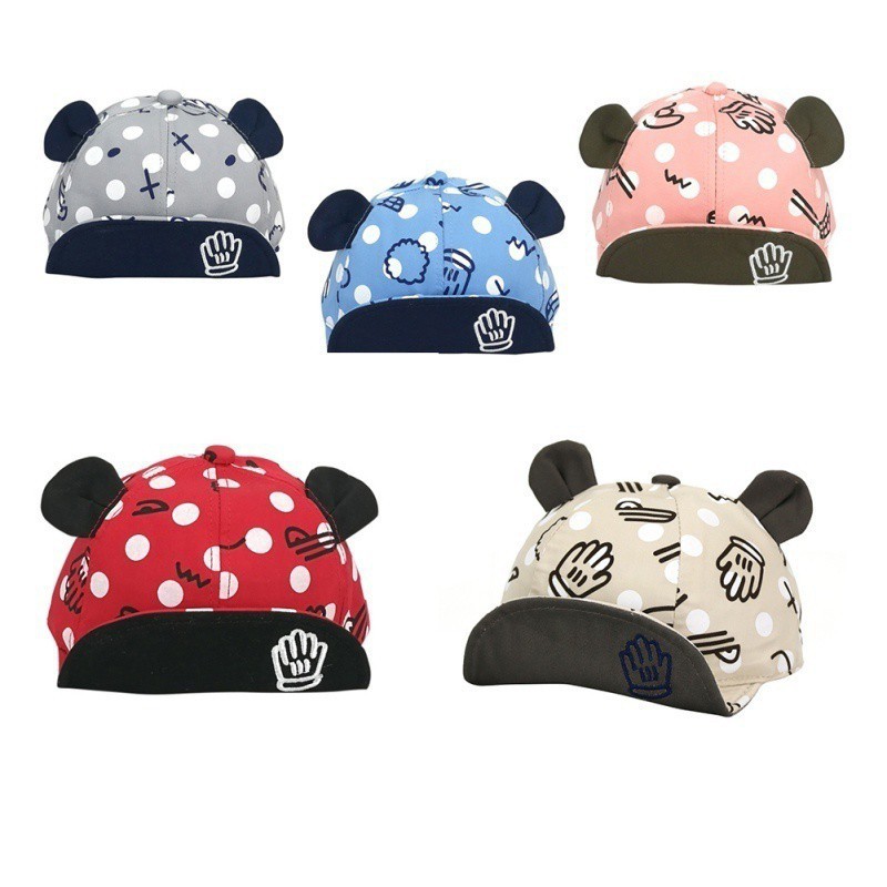 Nón tai gấu họa tiết ngón tay nhiều kiểu dễ thương