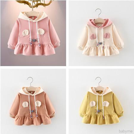 Áo hoodie dài tay in họa tiết dễ thương dành cho bé gái