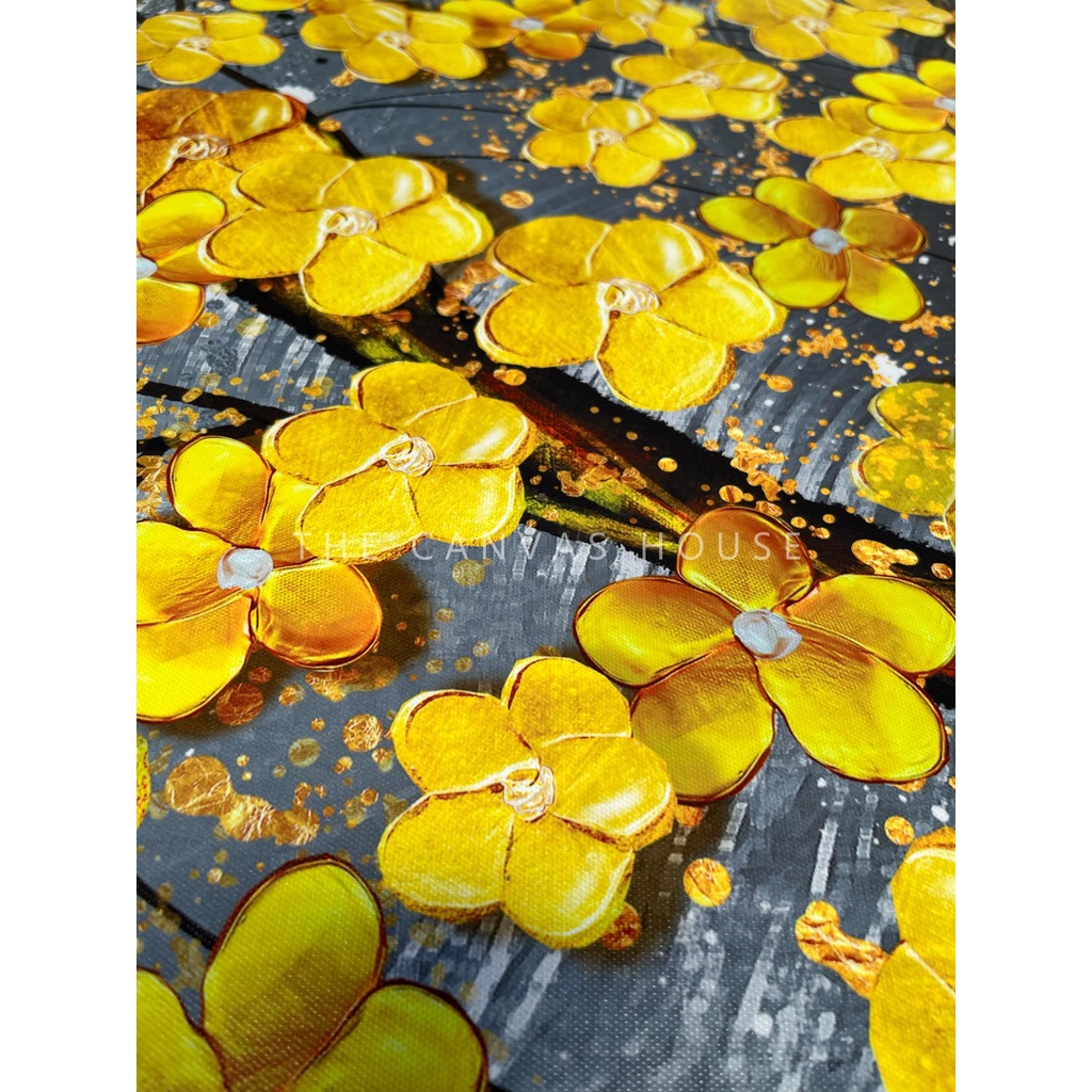 Tranh in Canvas Hoa Mai Vàng  - The Canvas House