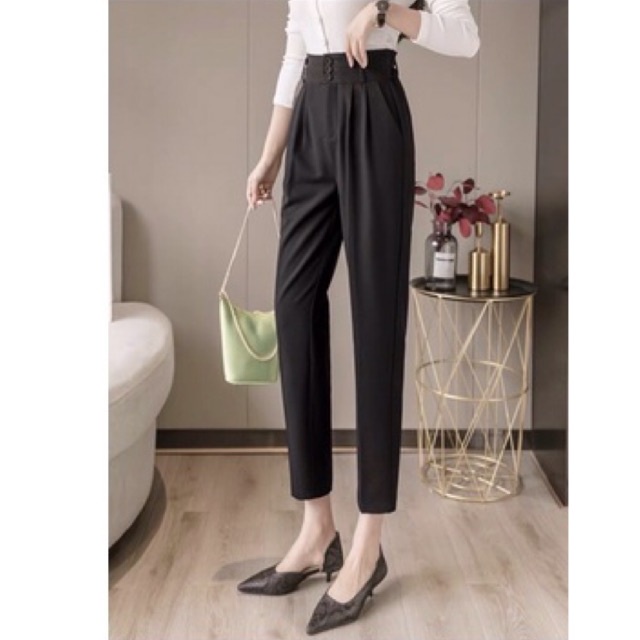 Quần Baggy vải 3 cúc lưng  - Hàng Quảng Châu