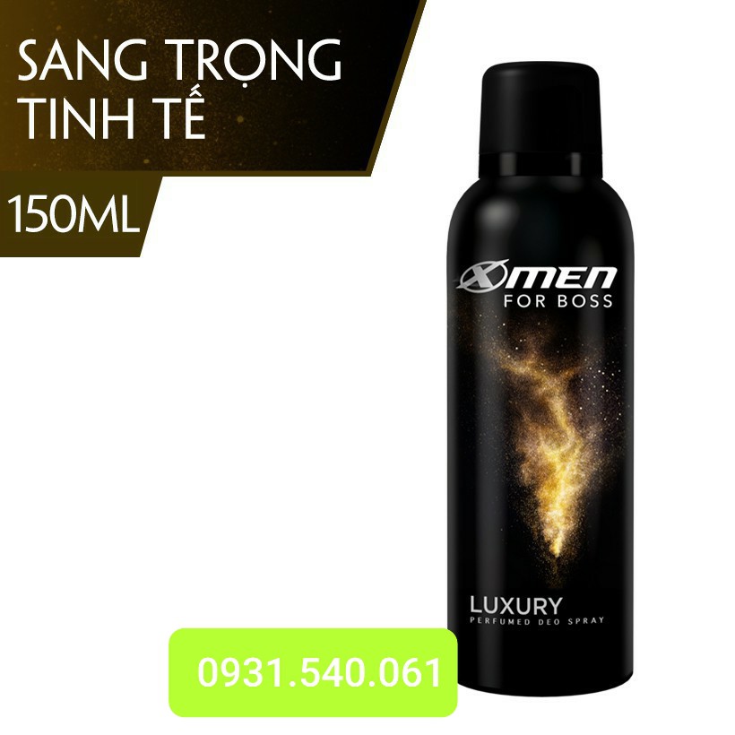 XMEN_ XỊT KHỬ MÙI XMEN FORBOSS 150ML ĐỦ MÙI HƯƠNG.