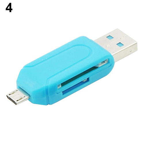 Đầu đọc thẻ nhớ 2 trong 1 USB TF SD dành cho máy tính điện thoại