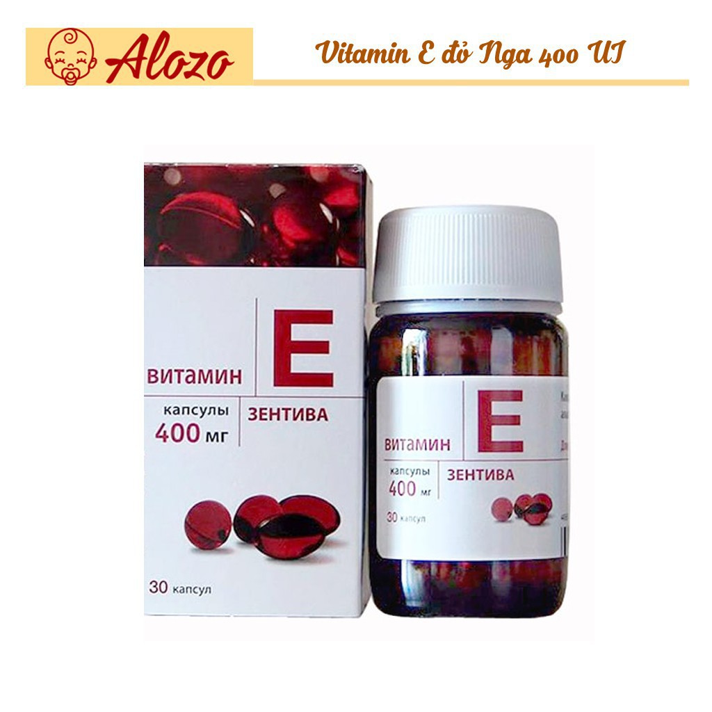 [Mã SR14MAY5 giảm 20K đơn 50K] Vitamin E Đỏ Nga Zentiva 400 lọ 30 viên- HÀNG CHUẨN NGA 100% | BigBuy360 - bigbuy360.vn