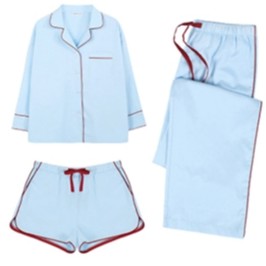Đồ  ngủ nữ cao cấp, pyjamas 3 món dành cho nữ