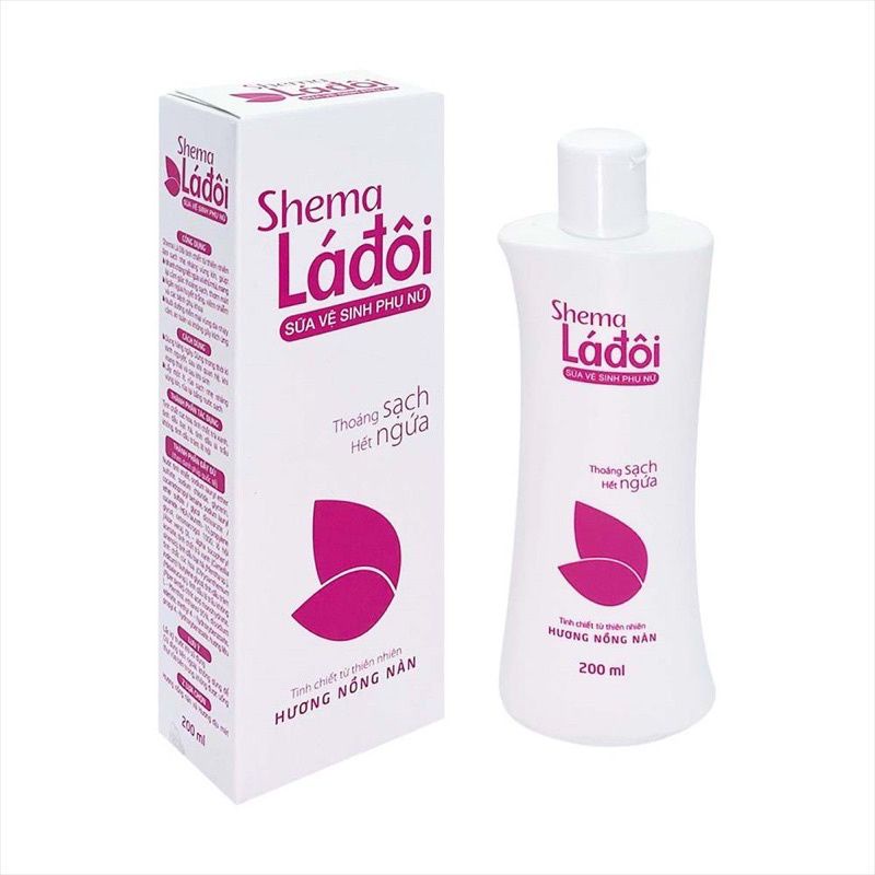 [ Chính hãng] Shema lá đôi dung dịch vệ sinh phụ nữ chai 100 ml và 200 ml