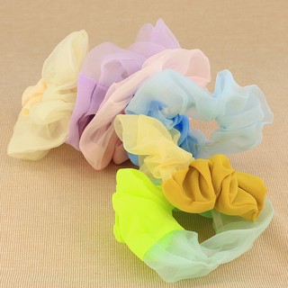 🌈 Cột tóc vải scrunchie nhiều màu sắc phong cách Hàn Quốc 🍧