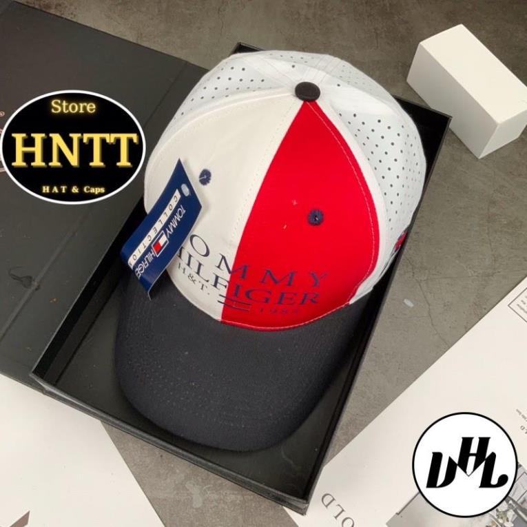 Nón Kết Dù Lỗ T.M HIFIGER Vá Kết Đen Thời Trang Phong Cách Nam Nữ