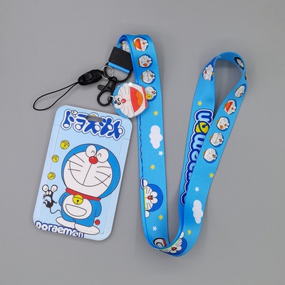Dây Đeo Thẻ ID Bằng Pvc Họa Tiết Hoạt Hình Doraemon Nhật Bản