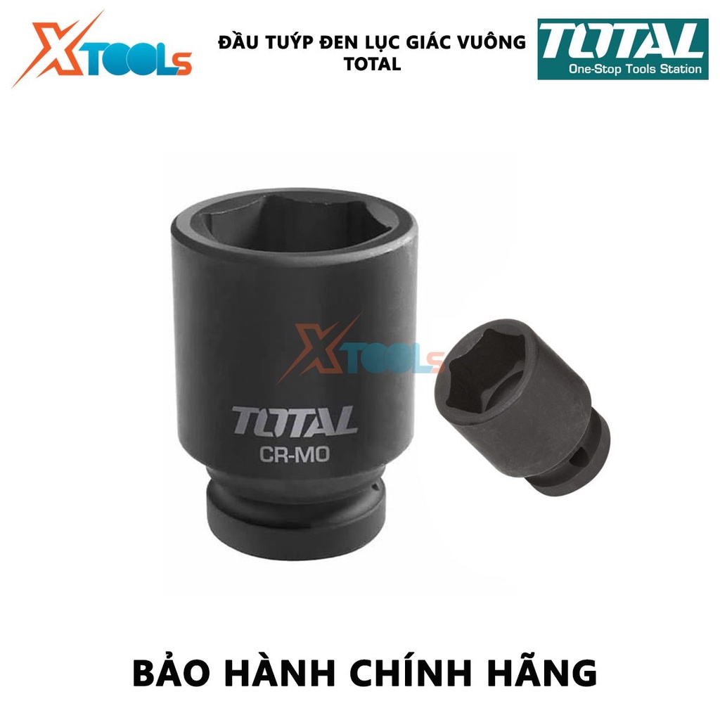 Đầu tuýp đen lục giác vuông 1 inch TOTAL THHISD0119L |  Tuýp lục giác kích thước 19 - 48mm  [CHÍNH HÃNG] [XTOOLs]