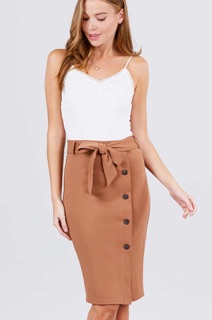 Chân váy bút chì kèm belt 4ctive xuất xịn