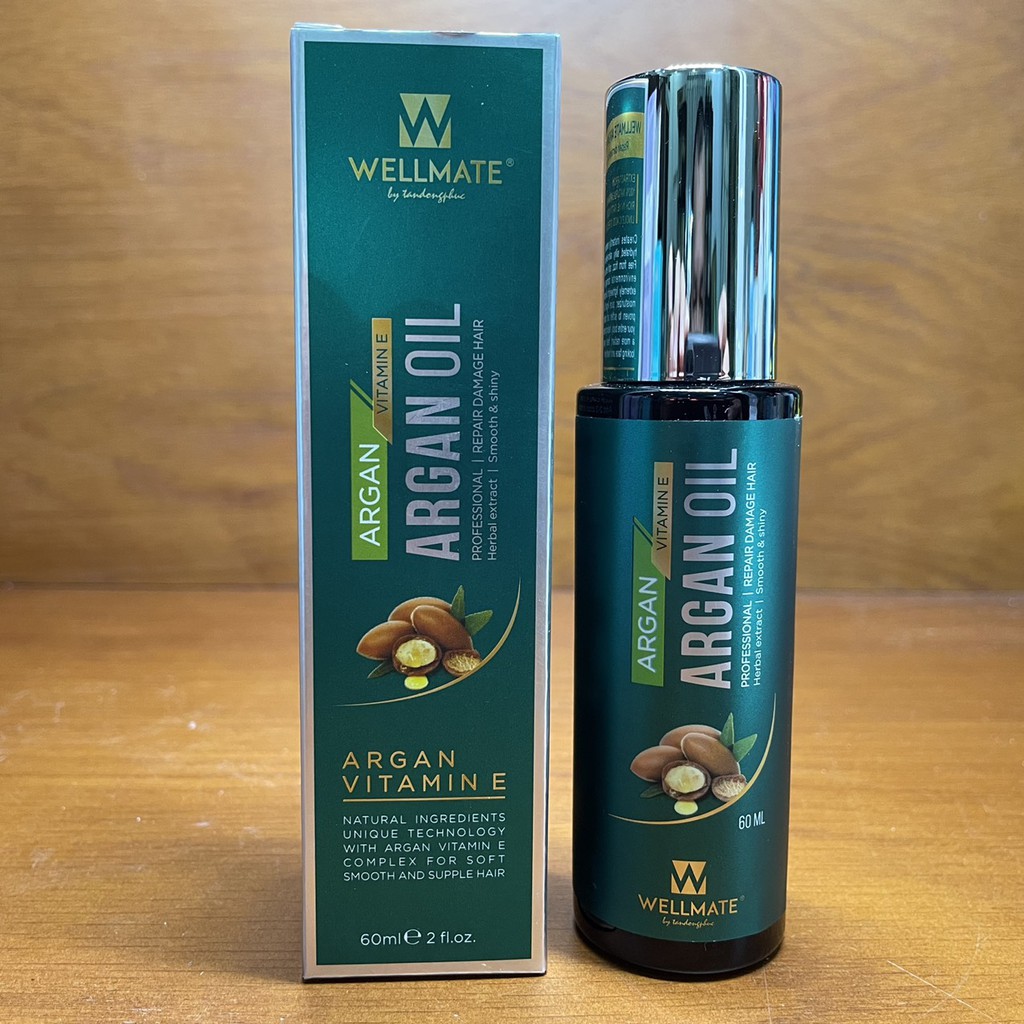 Best Seller Tinh Dầu Phục Hồi Tóc Wellmate Keratin Argan Oil 60ml (Vàng)