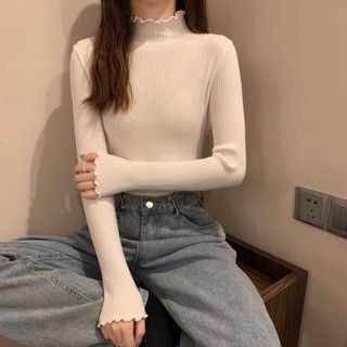Áo Len Tăm Cổ Lọ 3 Phân