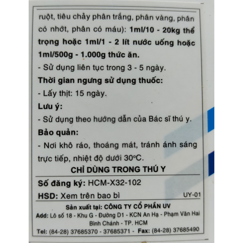 Flosal D 10ml Dùng cho gà chọi, gà đá, chim cảnh