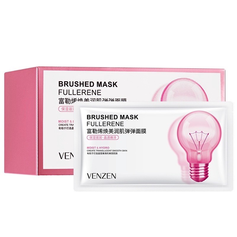 Măt nạ bóng đèn hồng Venzen dưỡng ẩm trẻ hóa da nội đia Trung 2ml A016