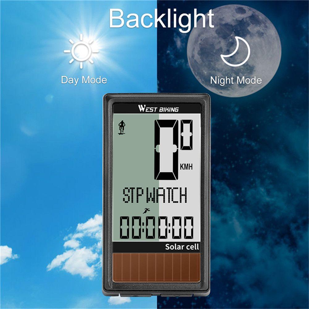 PATH Đồng Hồ Đo Tốc Độ Năng Lượng Mặt Trời Chống Thấm Nước Cho Xe Đạp