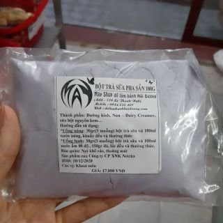 Bột trà sữa trộn sẵn vị khoai môn 100g