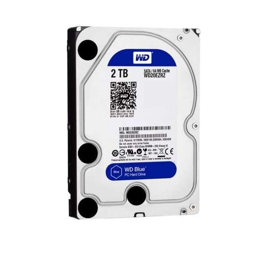 Ổ cứng HDD Western Digital Blue 2TB 3.5" SATA 3 - WD20EZRZ- Chính hãng SPC