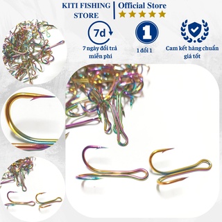  Lưỡi nhái hơi TITAN  Lưỡi câu đôi TITAN dùng để câu lure câu cá lóc làm bằng Titan  Ngạnh dài và chắc chắn 