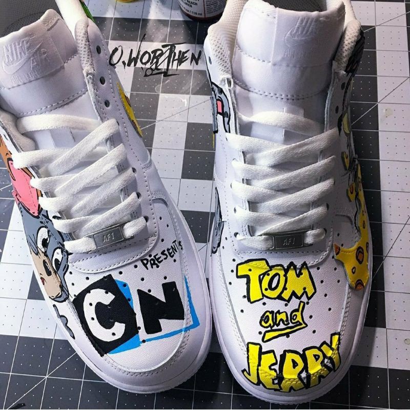 Giày Sneaker AF1 CUSTOM Tom&Jerry