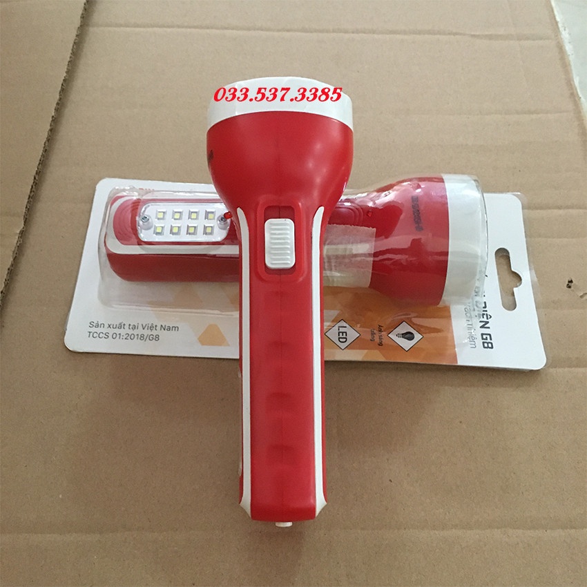 Đèn bin siêu sáng, đèn cầm tay G8 - 519 pin khô siêu bền