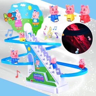 Thú lẻ leo cầu thang(heo peppa, heo piggy, heo hồng, vịt vàng)