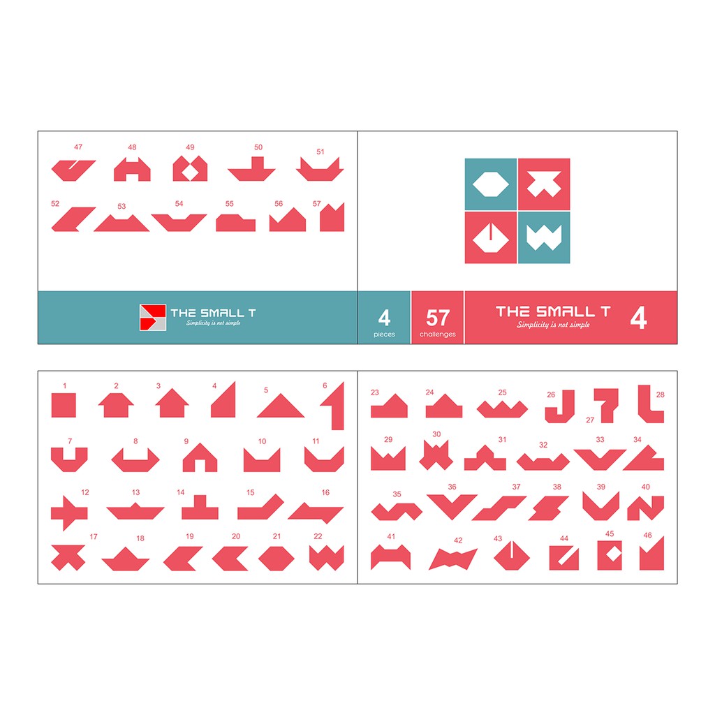 Trò chơi Tangram The Small T 4 MDF