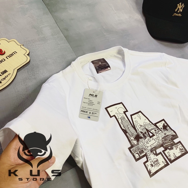 Áo Thun Nam Tay Ngắn Cổ Tròn LA [Siêu Hot] Áo Phông Cộc Tay mùa Hè Cotton co giãn 4 chiều Cao Cấp, dày dặn, thoải mái | BigBuy360 - bigbuy360.vn