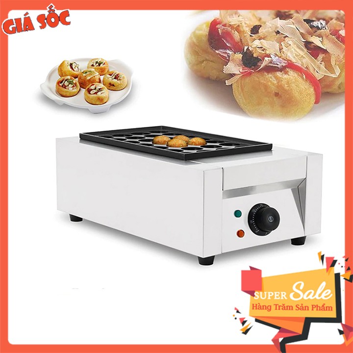 [Mã ELHADEV giảm 4% đơn 300K] Máy làm bánh bạch tuộc Takoyaki tuộc nhật bản 28 lỗ