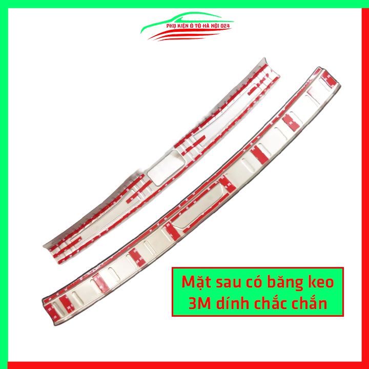 Ốp chống trầy cốp Kia Soluto 2019-2023 inox sáng bóng