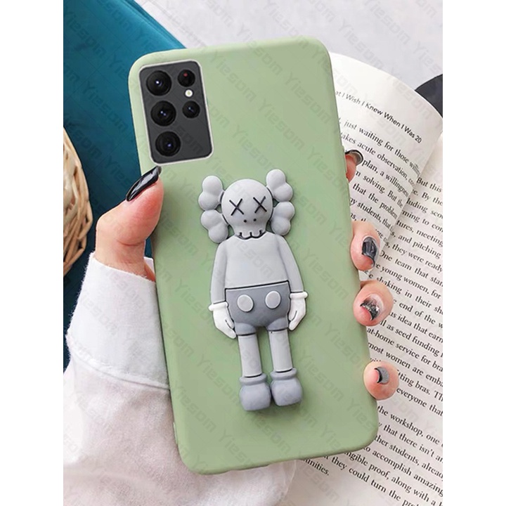 Ốp Điện Thoại TPU Mềm Hình Gấu Kaws Sesame Street Cho Samsung S22 Ultra S21 S20 FE Plus S21FE S20FE Note 20 10 Lite A81