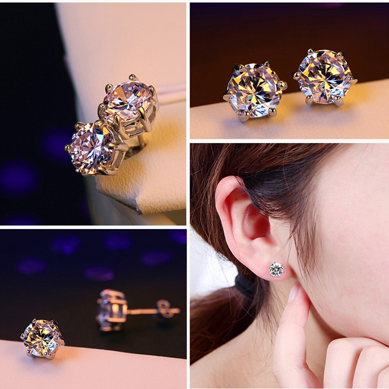 Khuyên tai bạc 925 thời trang nhiều kiểu tùy chọn dành cho bạn nữ