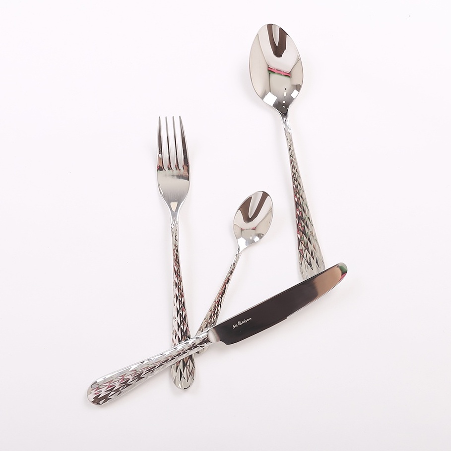 Bộ DAO THÌA DĨA (muỗng, nĩa) inox 304 xuất khẩu Châu Âu Sa Maison