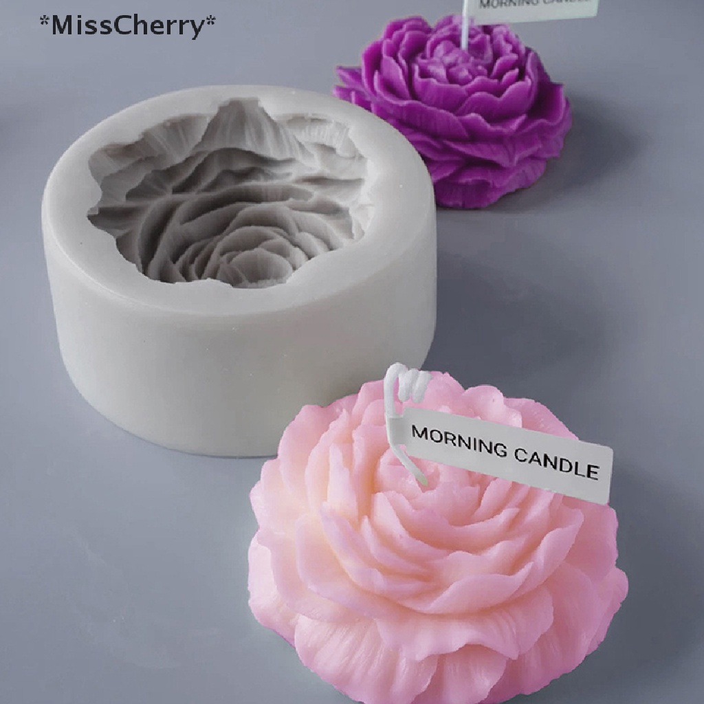 [MissCherry] Khuôn Silicone Làm Nến Thơm Hình Hoa Mẫu Đơn Nghệ Thuật Trang Trí Nhà [Hot]