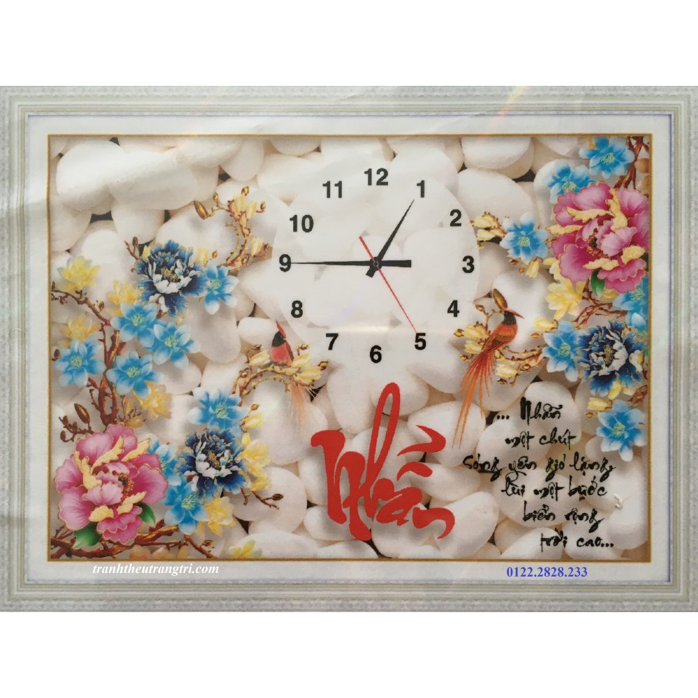 Tranh Đính Đá Chữ Nhẫn ĐH YN5399
