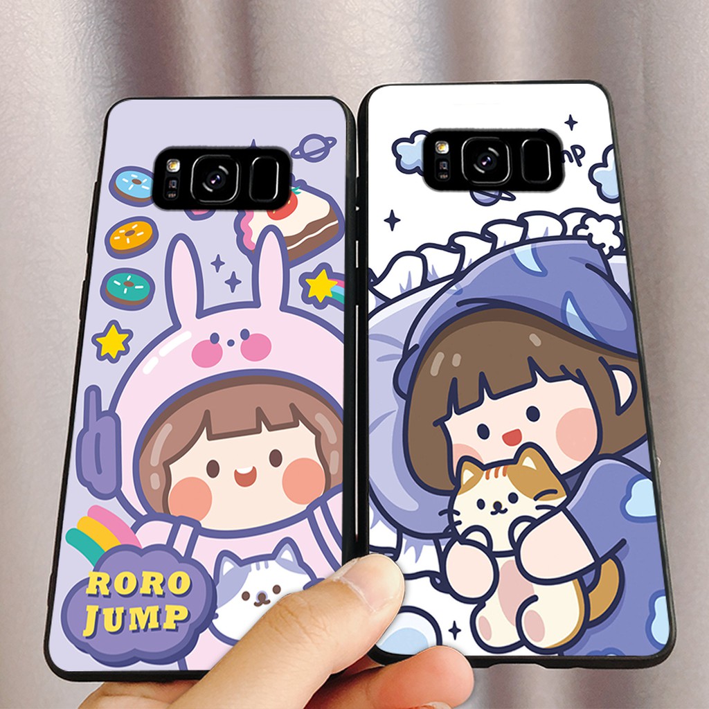 ỐP LƯNG SAMSUNG S8/S8 PLUS HÌNH BÉ GÁI TÓC NGẮN SIÊU ĐÁNG YÊU