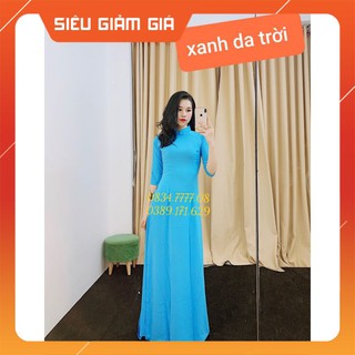 [ FREE SHIP 1 NGÀY DUY NHẤT] Áo Dài Truyền Thống Trơn Nhiều Màu