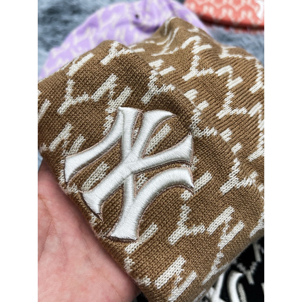 Mũ Len NY Monogram ⚡️ Hàng Xuất Xin ⚡️ Thời Trang Siêu Đẹp