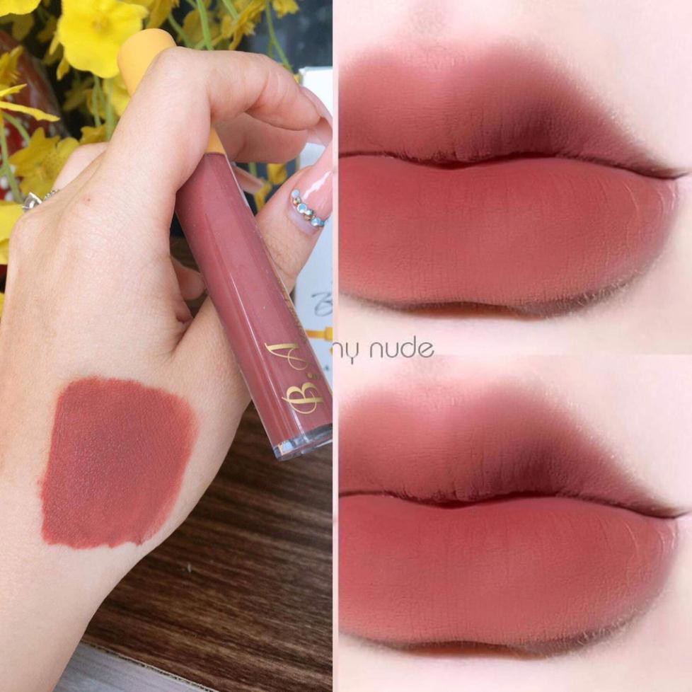 [Nâu Tây] Son Kem Lì Nắp Vàng Cao Cấp B.A Màu Nâu Tây | BigBuy360 - bigbuy360.vn