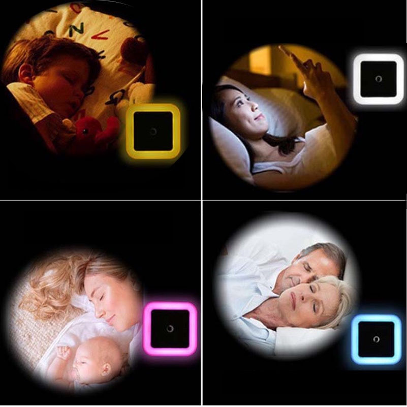 Đèn ngủ cảm biến siêu thông minh cắm và chạy phù hợp cho phòng tắm/ nhà bếp/ phòng ngủ trẻ em và người lớn